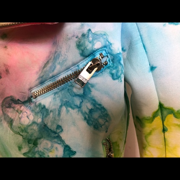 NWOT UNIF Ltd Edition Multicolored Tie Dye Jacket - Picture 6 of 11